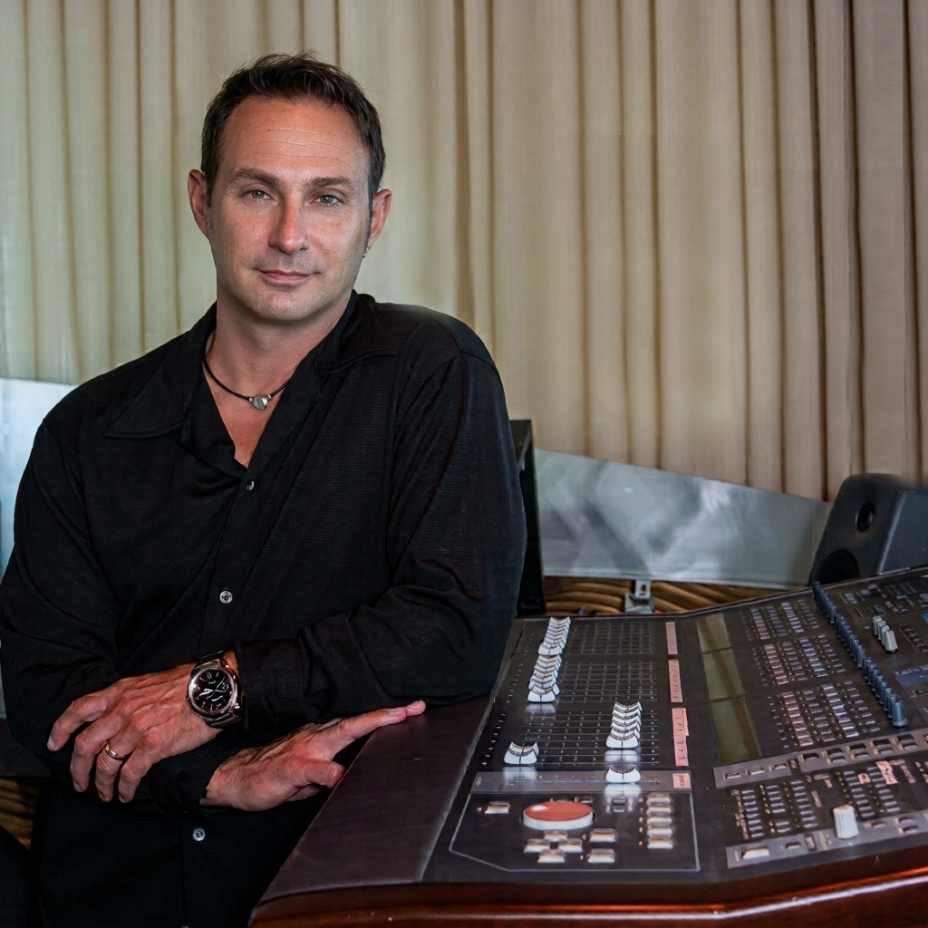 Anthony Paiano at the mixing console