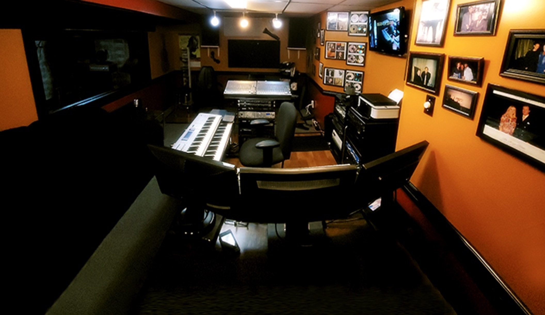 Control room from the couch